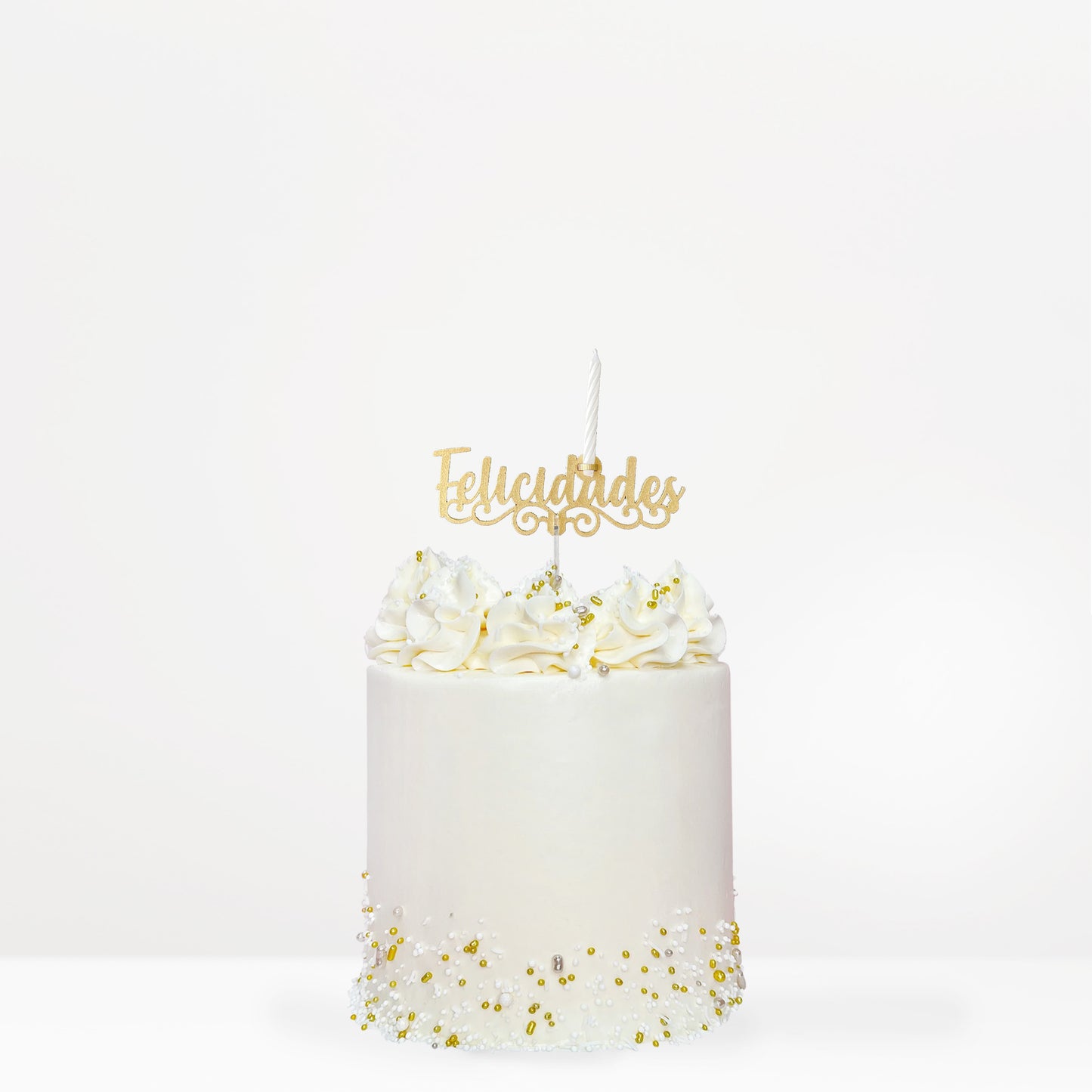 Cake Topper Felicidades Vela