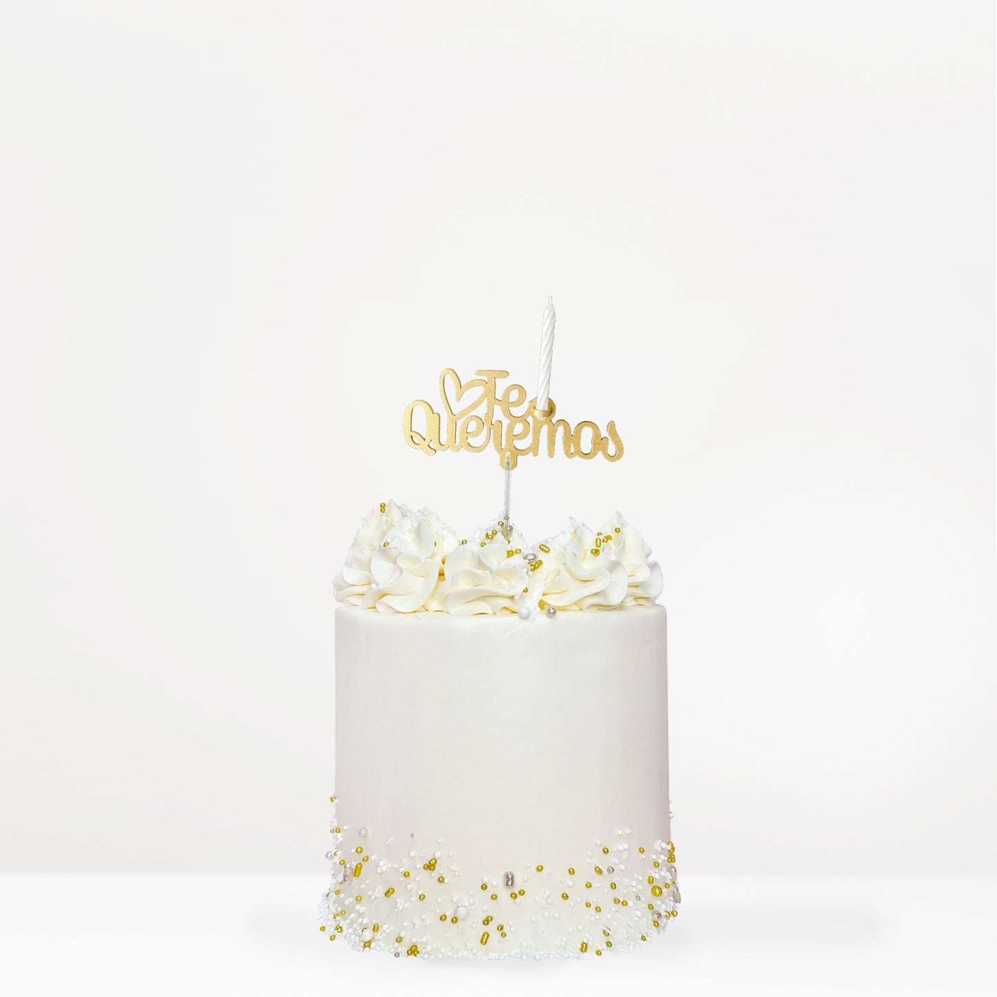 Cake Topper Te Queremos Vela