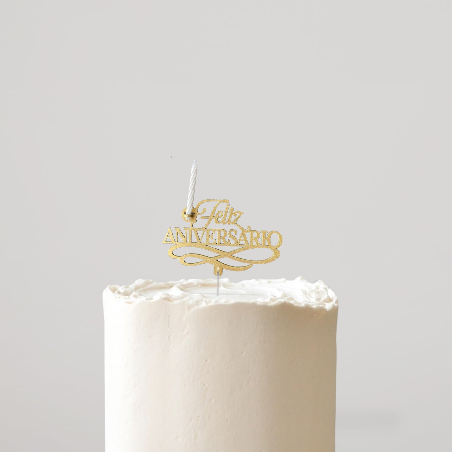 Cake Topper Happy Anniversary Candle