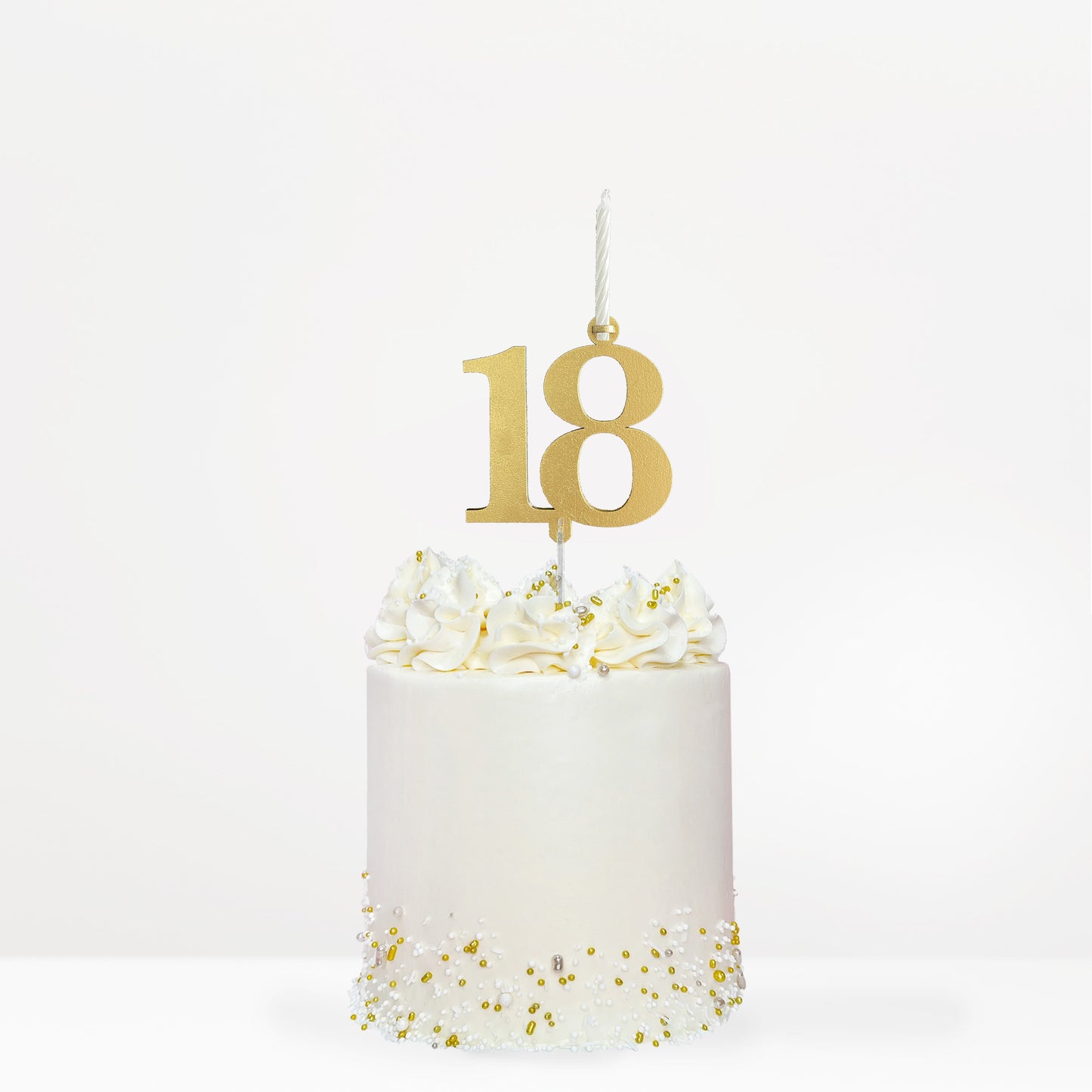 Cake Topper 18 with candle