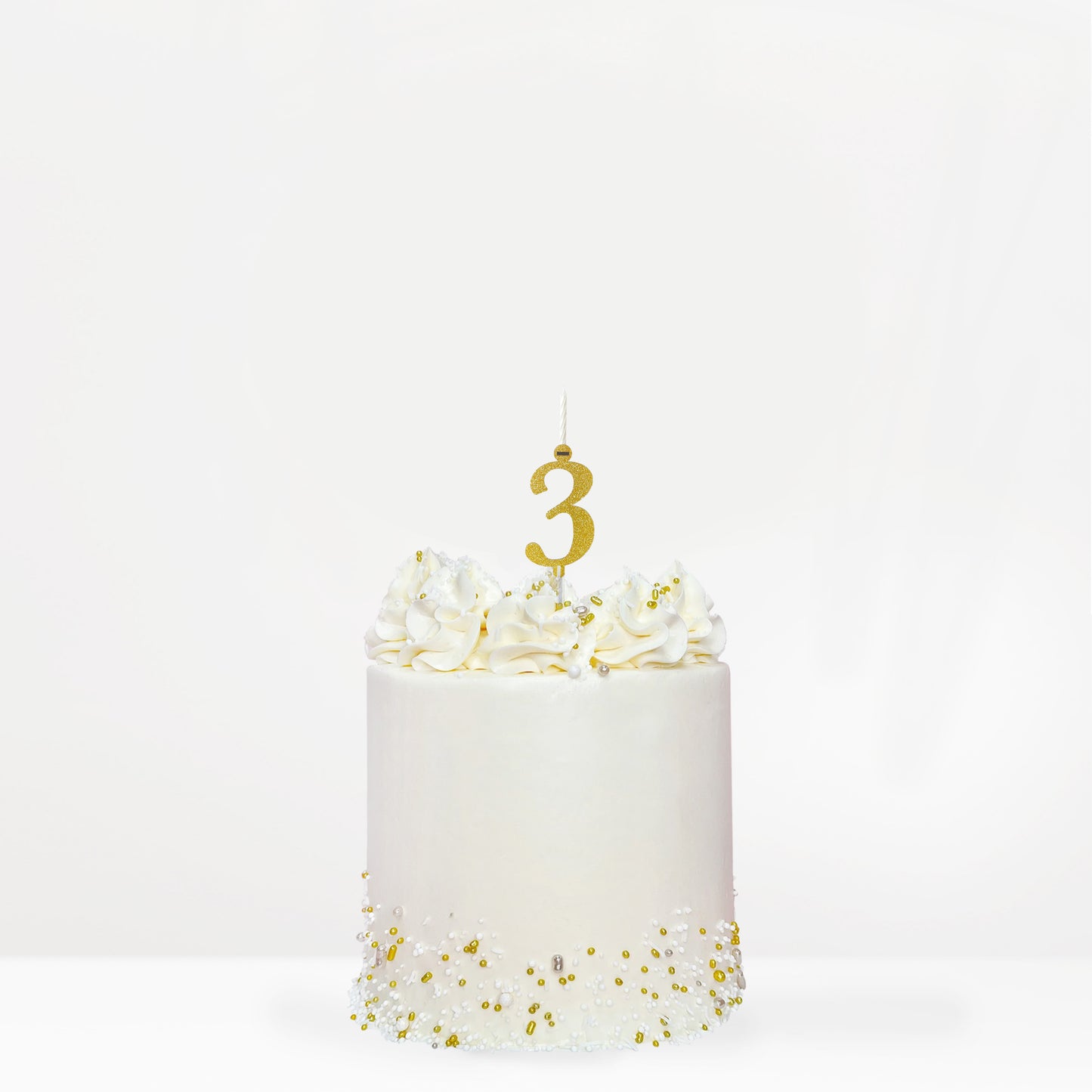Cake topper Números diamantina para pastel