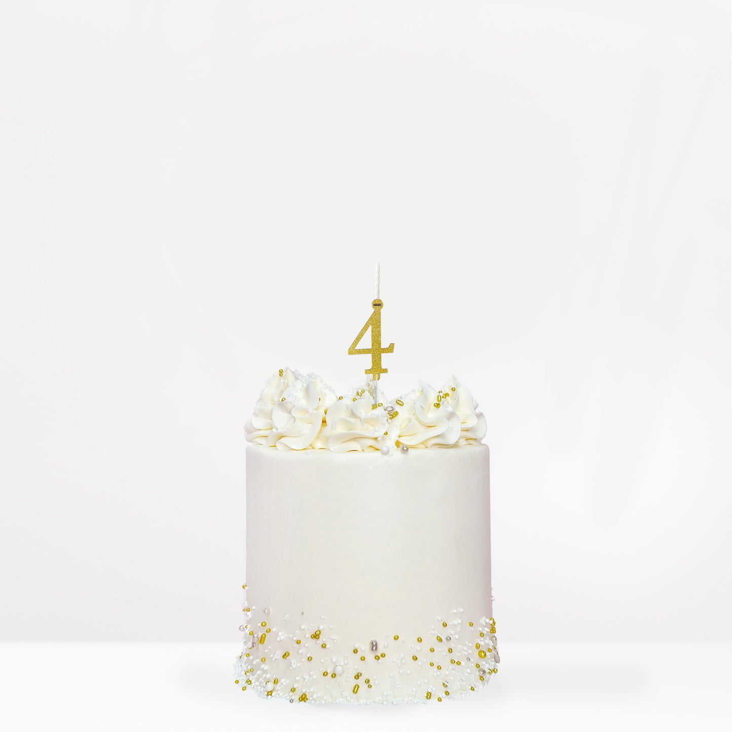 Cake topper Números diamantina para pastel