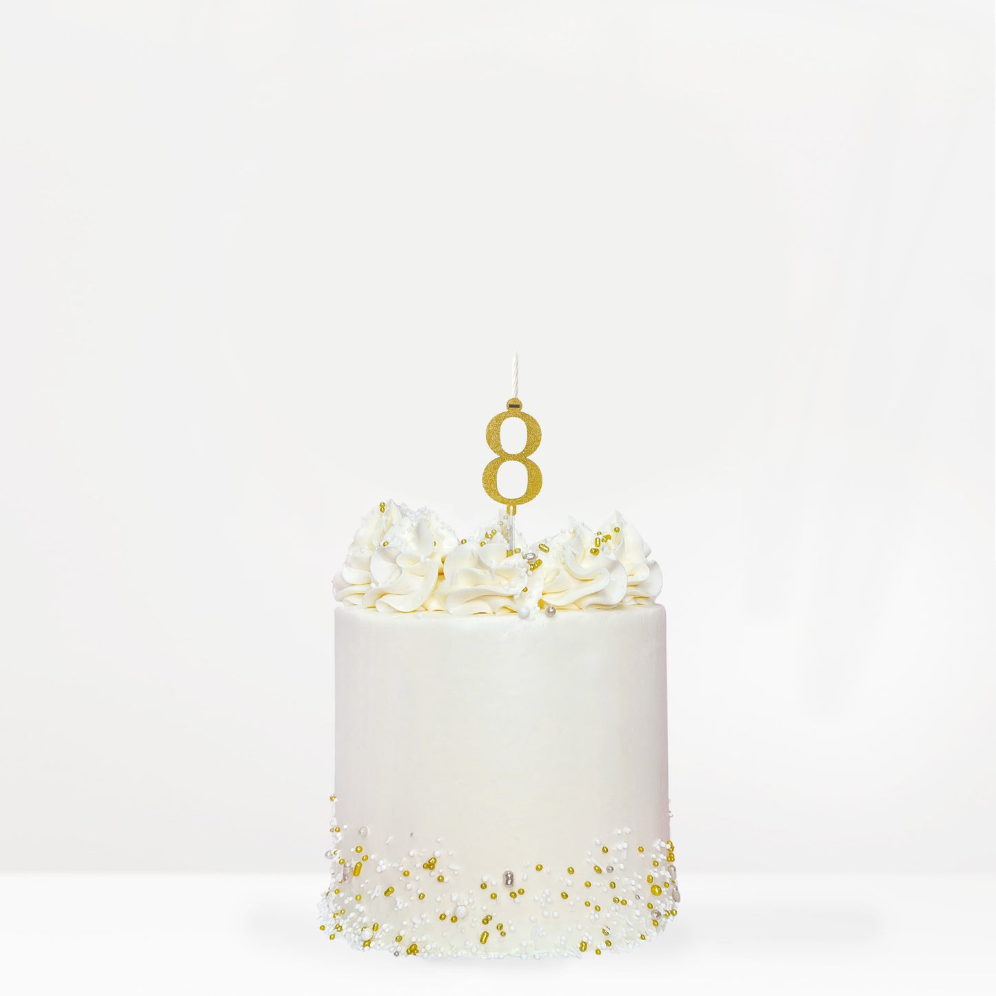 Cake topper Números diamantina para pastel