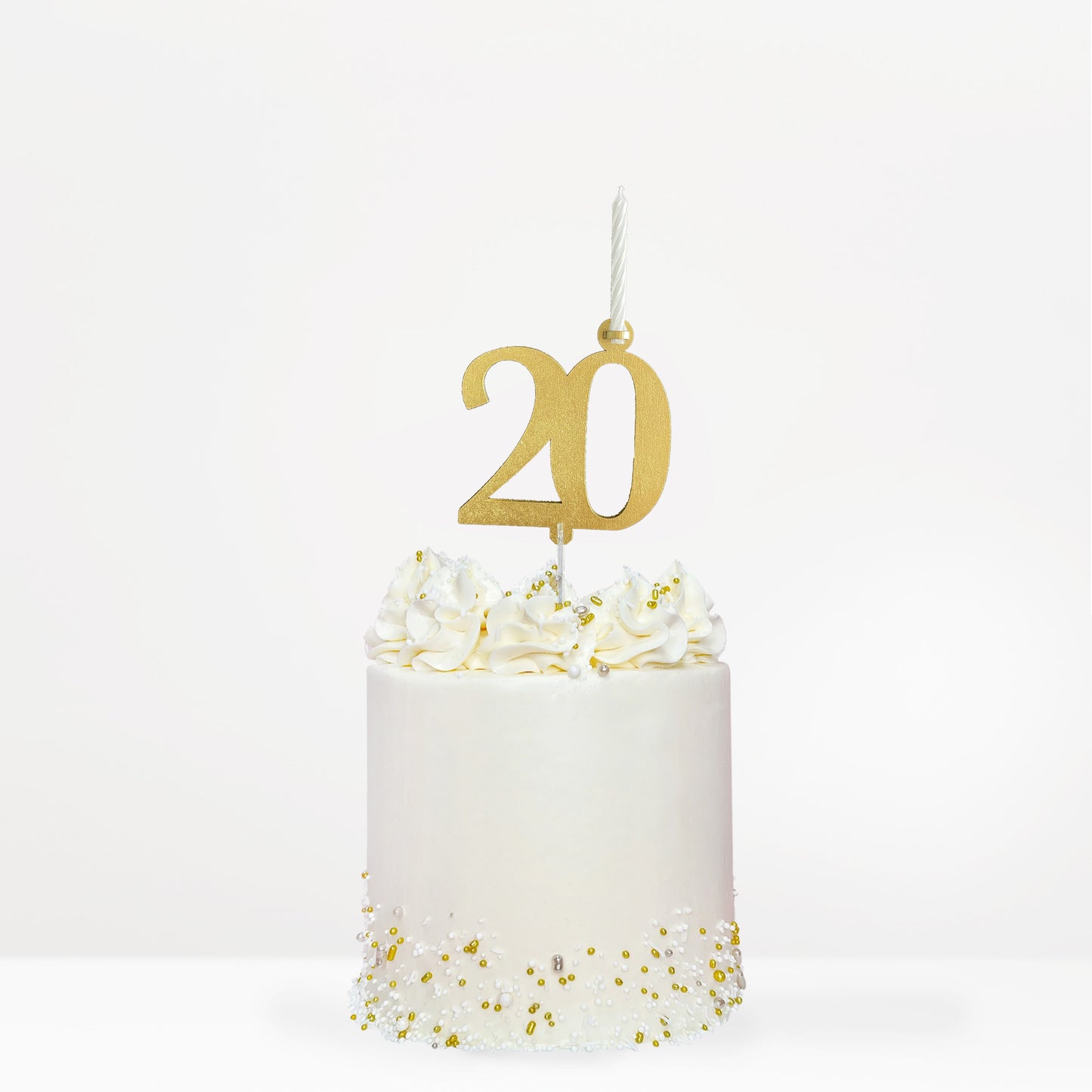Cake Topper 20 con vela