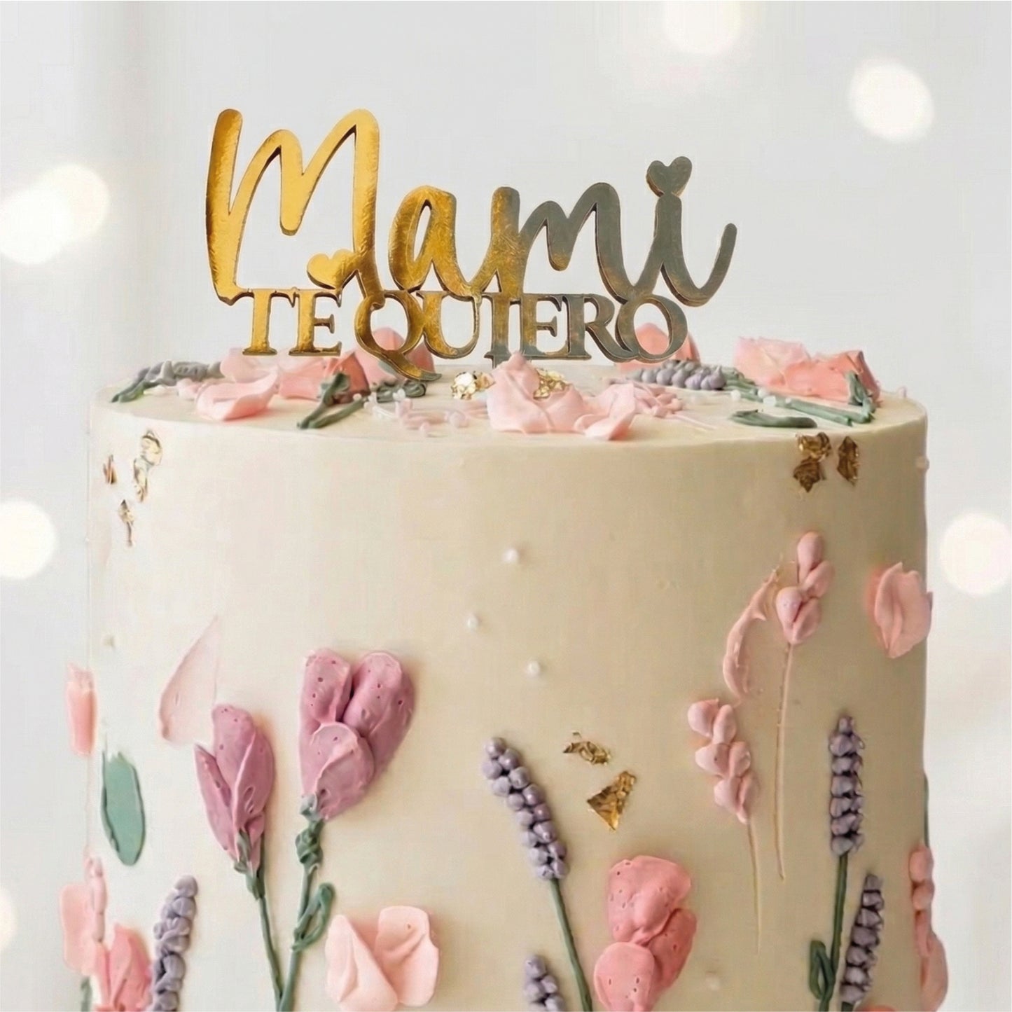 Cake Topper Happy Birthday Cursive