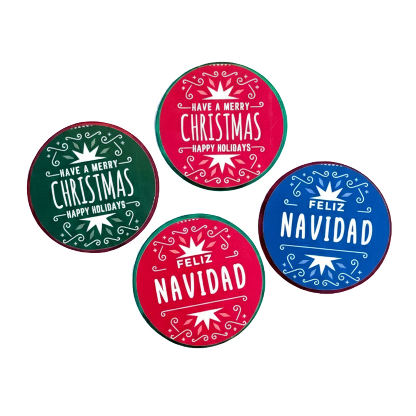 Circulos Navideños (4 piezas)