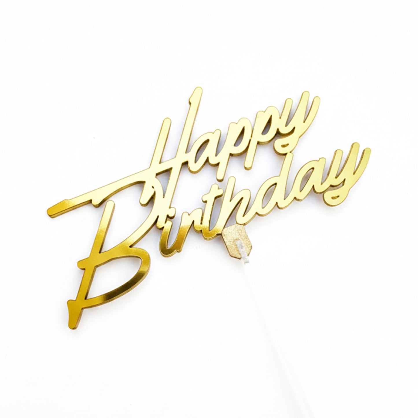 Cake Topper Happy Birthday Cursive