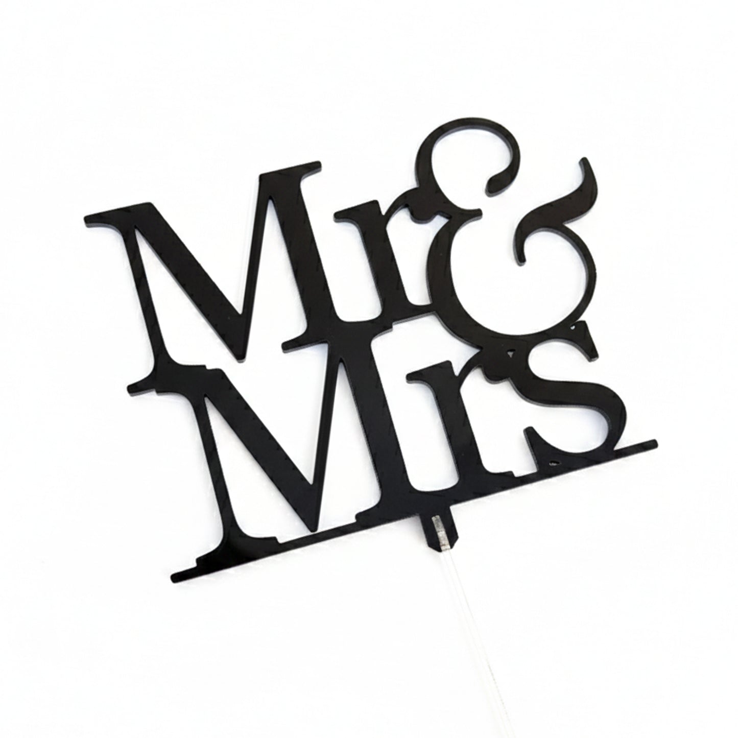 Cake Topper Mr & Mrs Elegante