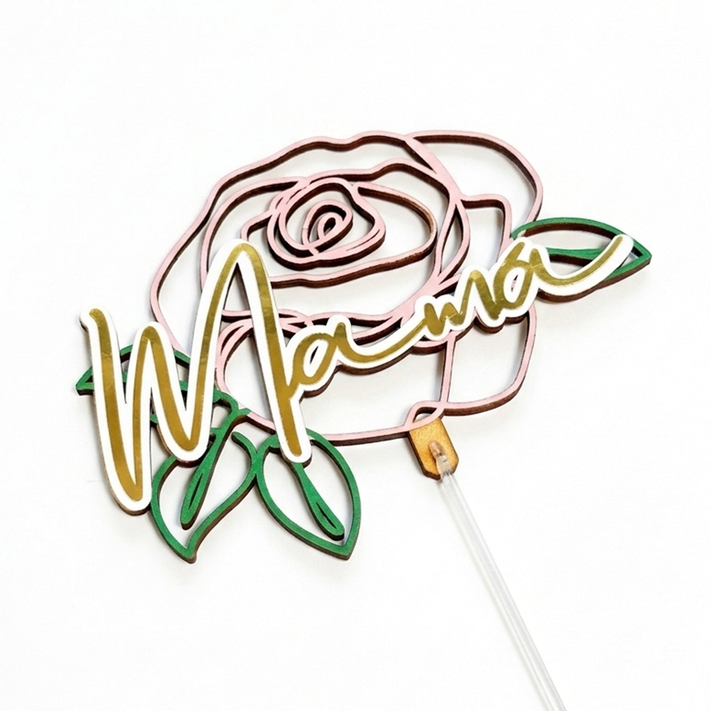 Cake Topper Happy Birthday Cursive