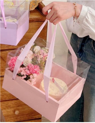 Caja para Pastel y Flores (Paquete 5 piezas)