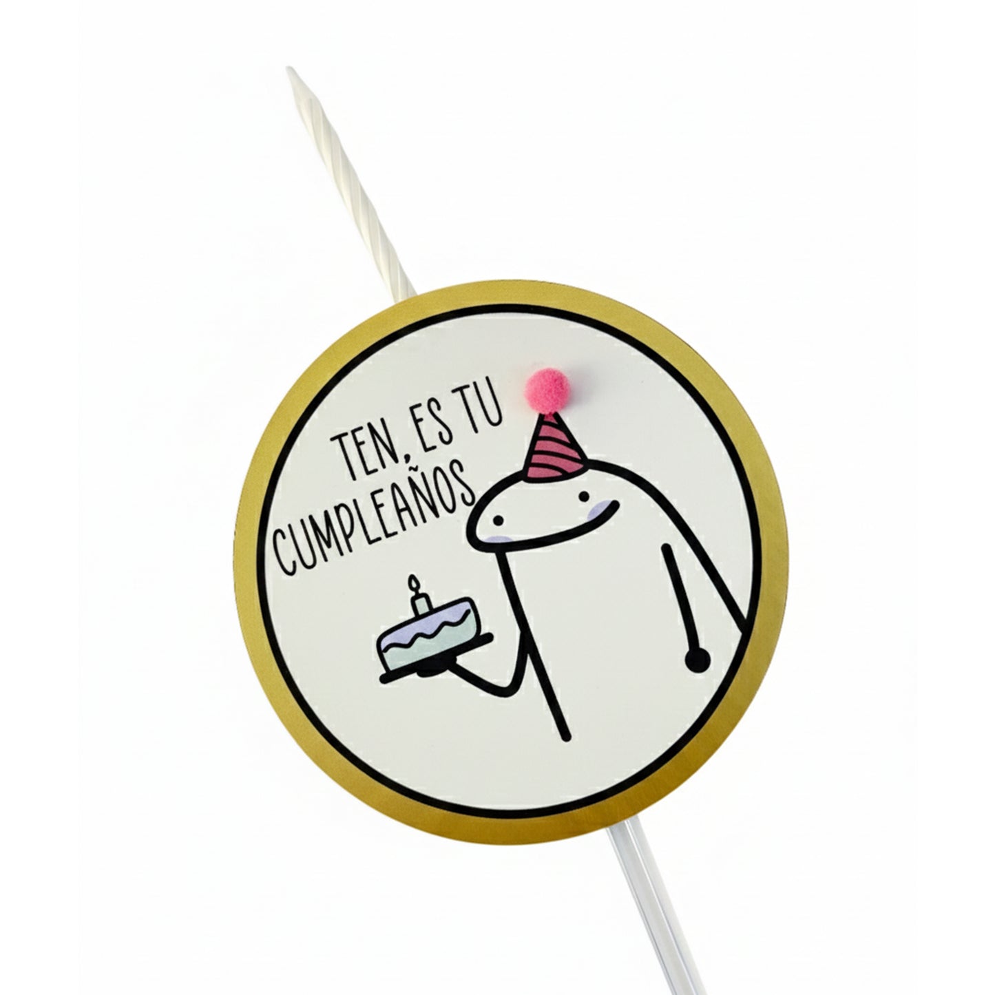 Cake Topper I Love You Mom Candle