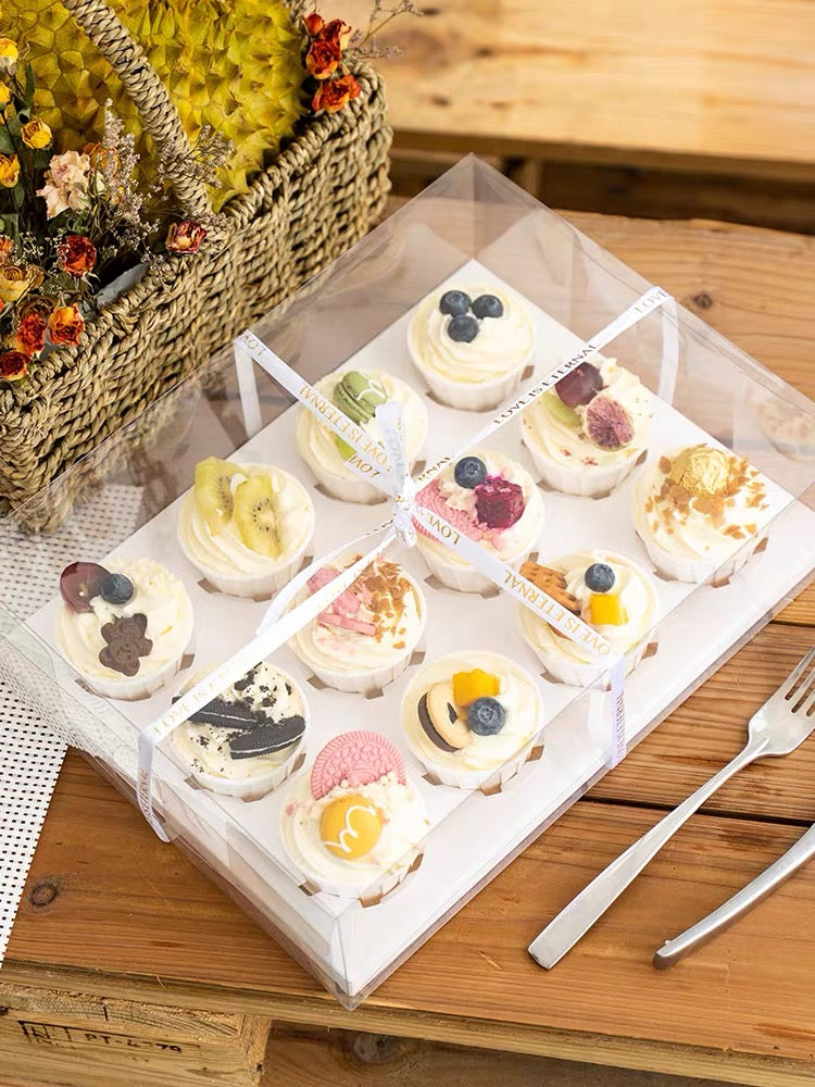 Cupcake boxes (6 and 12 pieces)