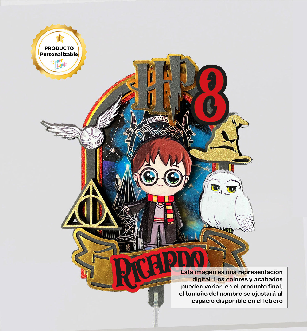 Cake Topper Harry Potter