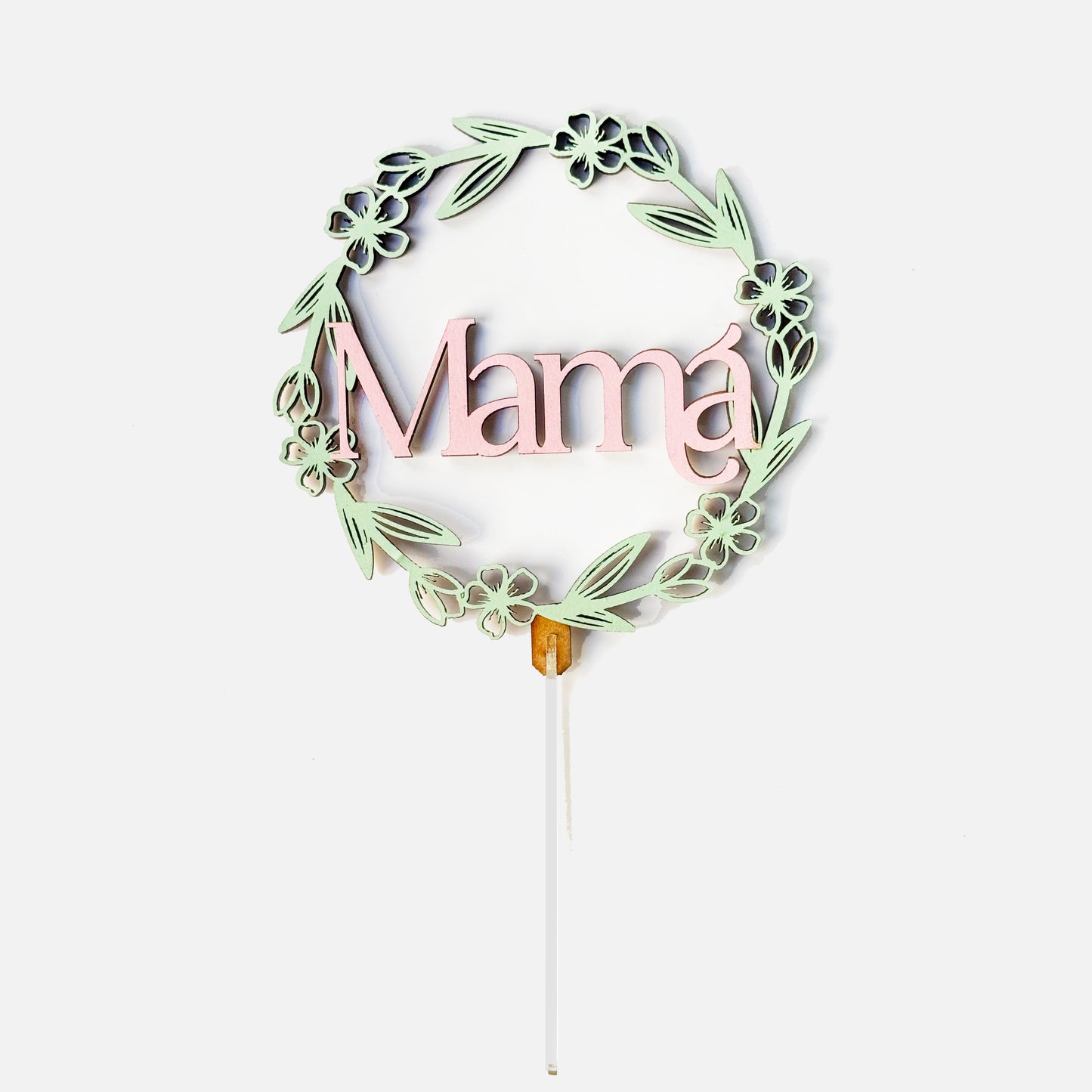 Cake Topper Mamá Marco Floral