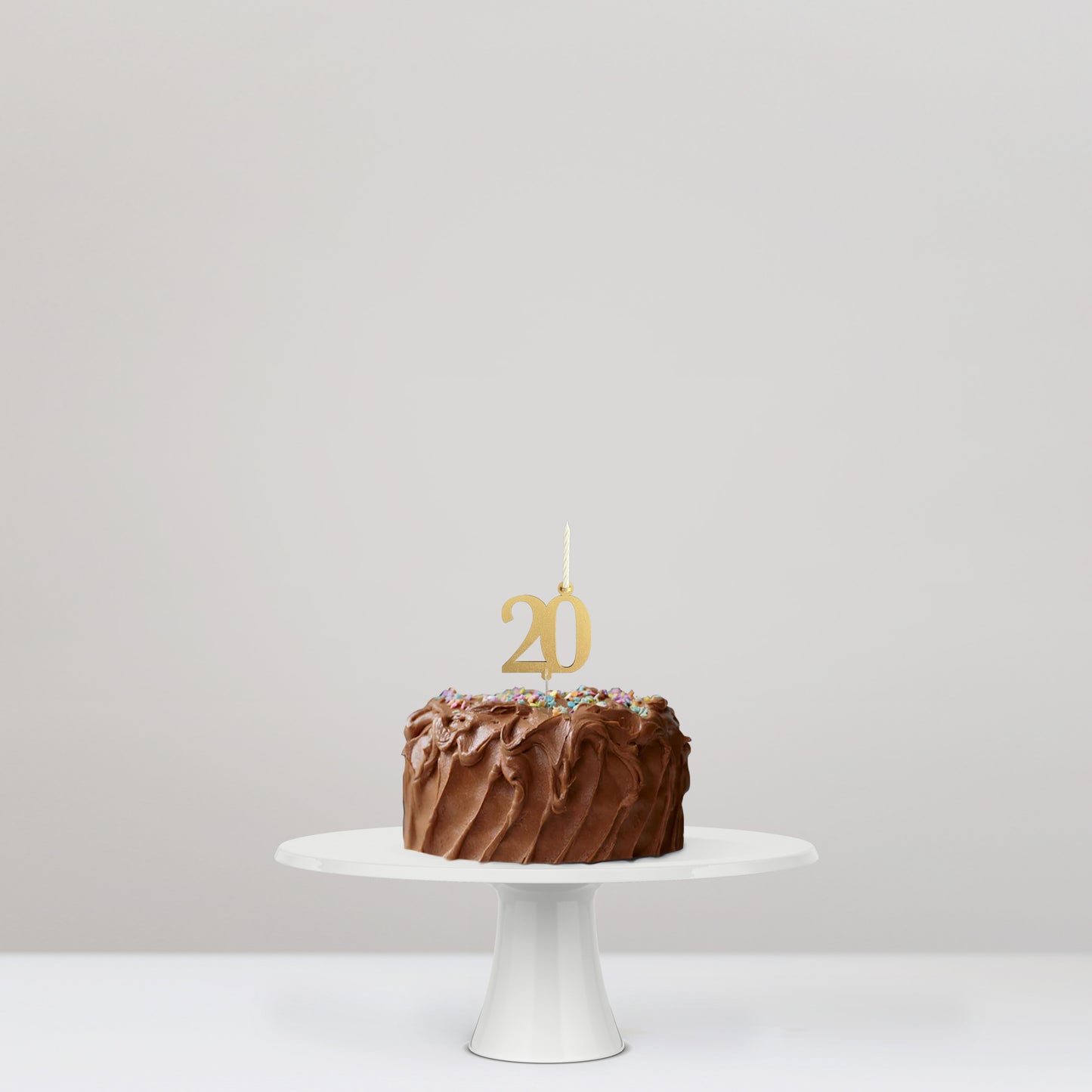 Cake Topper 20 con vela