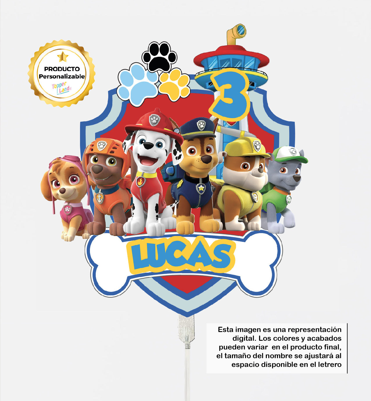 Cake Topper Paw Patrol