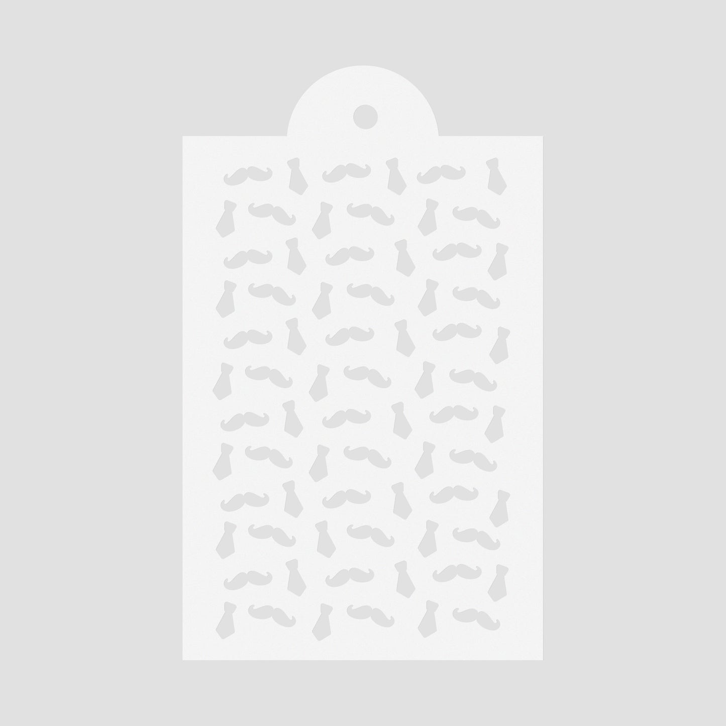 Stencil Ties and Mustaches