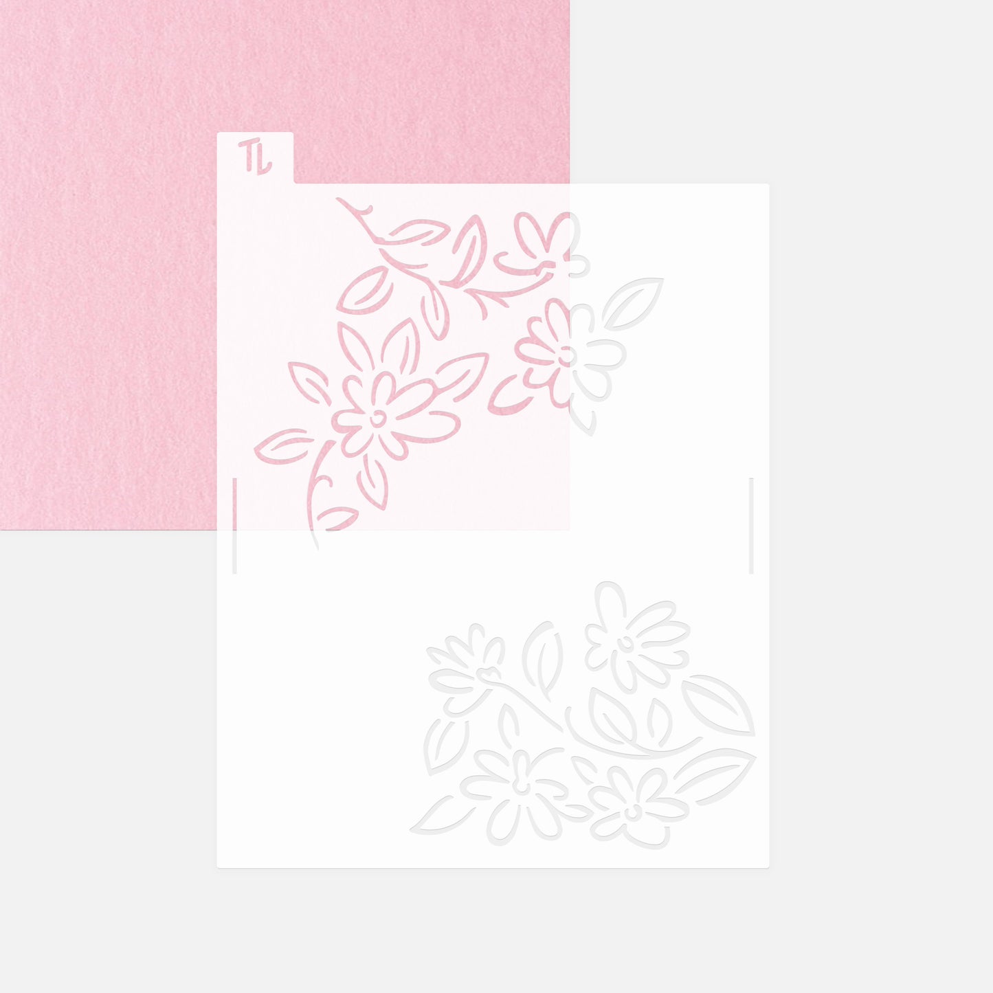 Stencil Flores Ornamentales