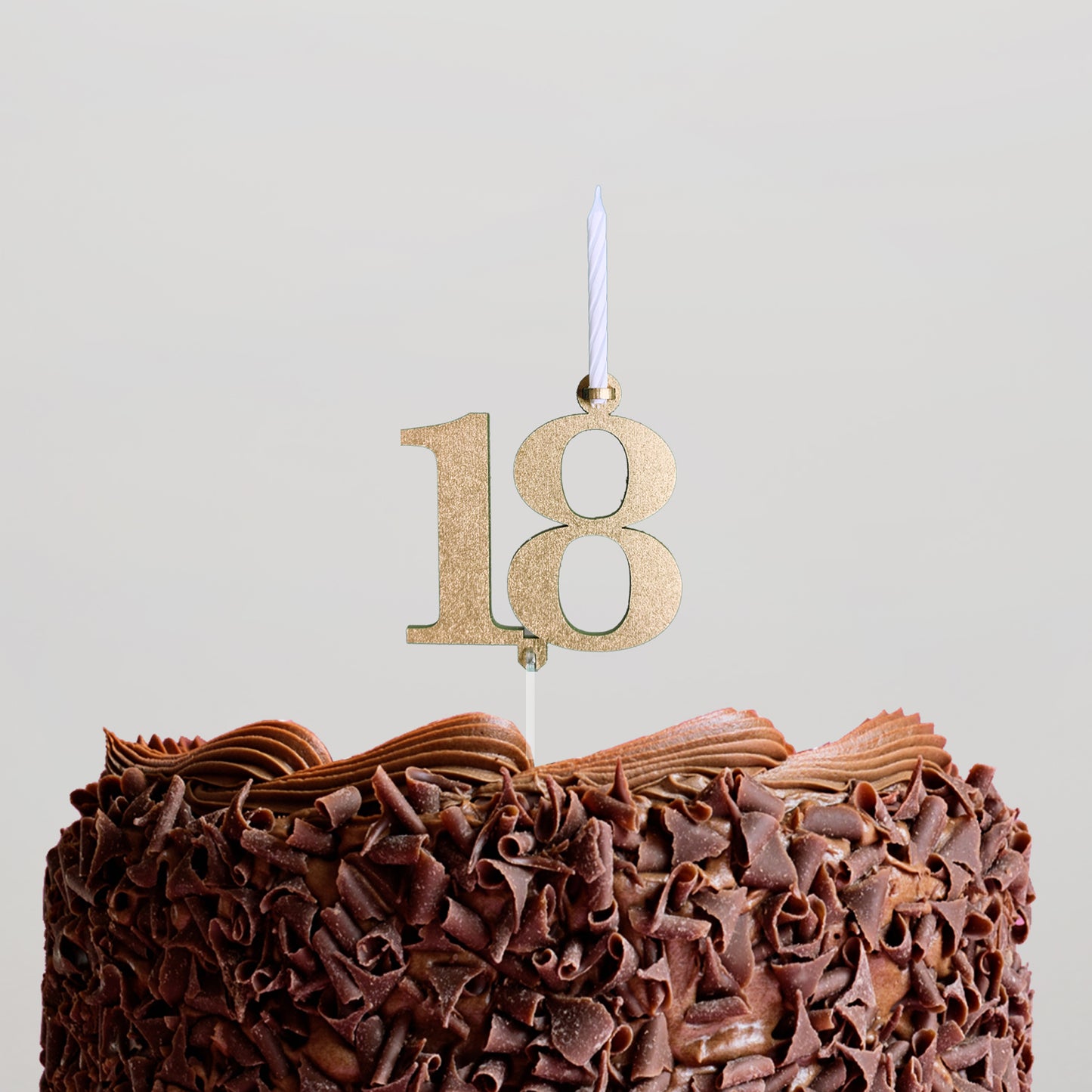 Cake Topper 18 with candle