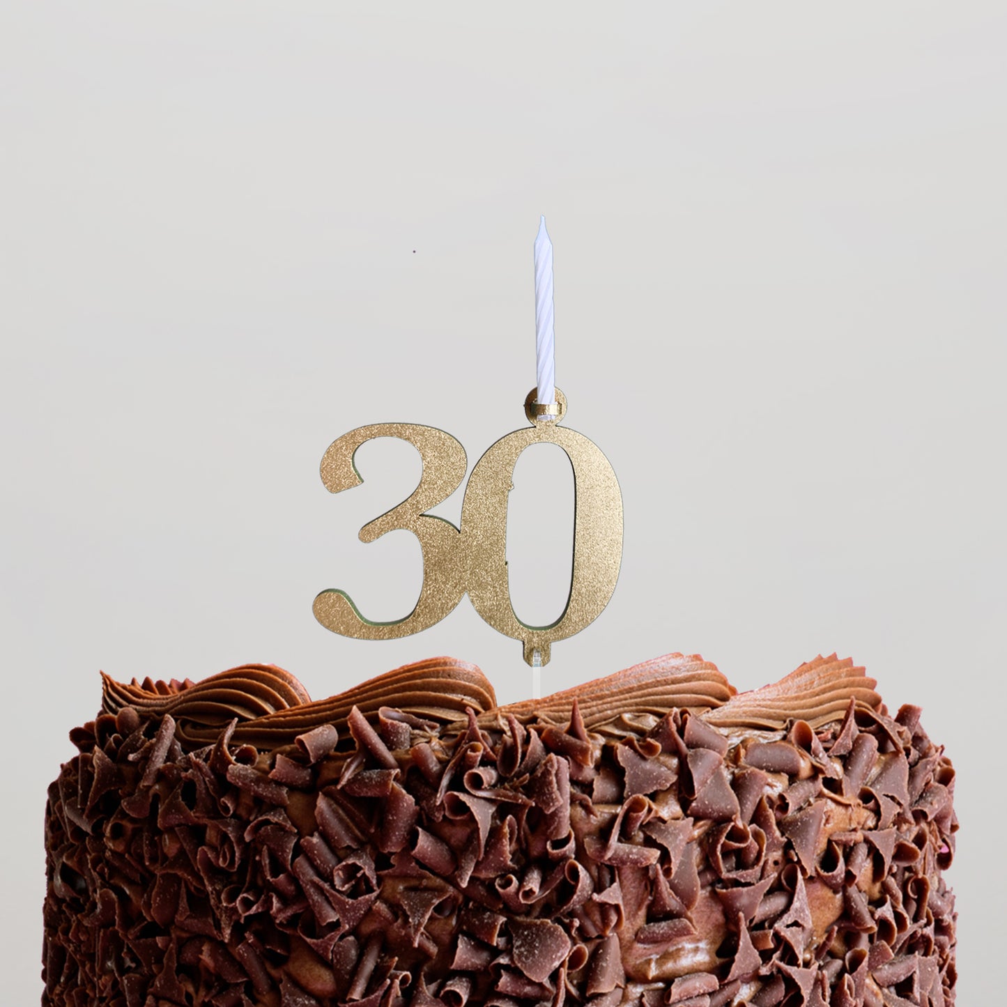 Cake Topper 30 with candle