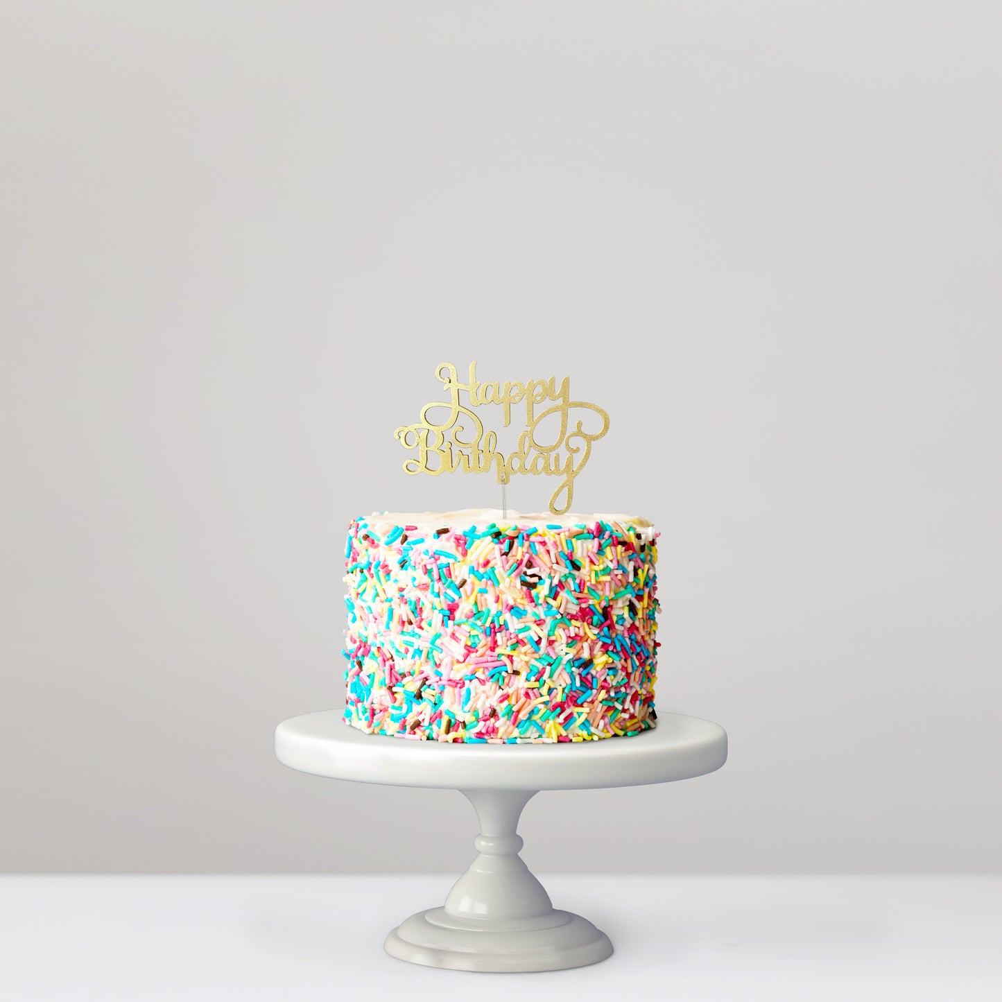 Cake Topper Happy Birthday Classic