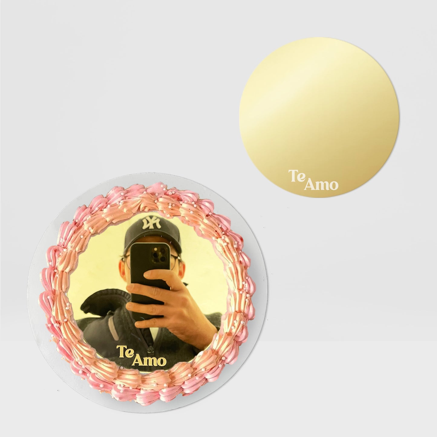 Cake Topper Selfie Cake Te Amo