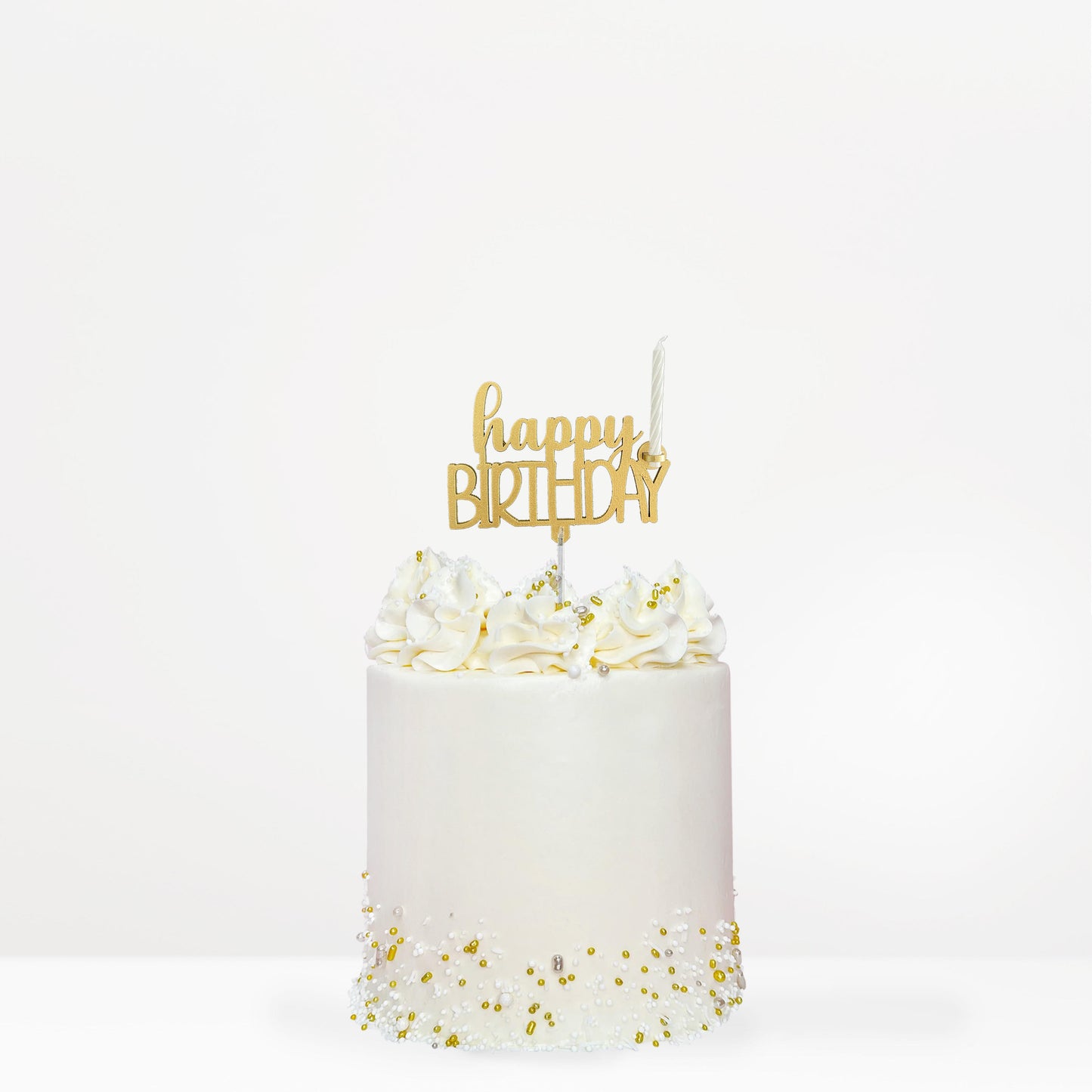 Cake Topper Happy Birthday Candle