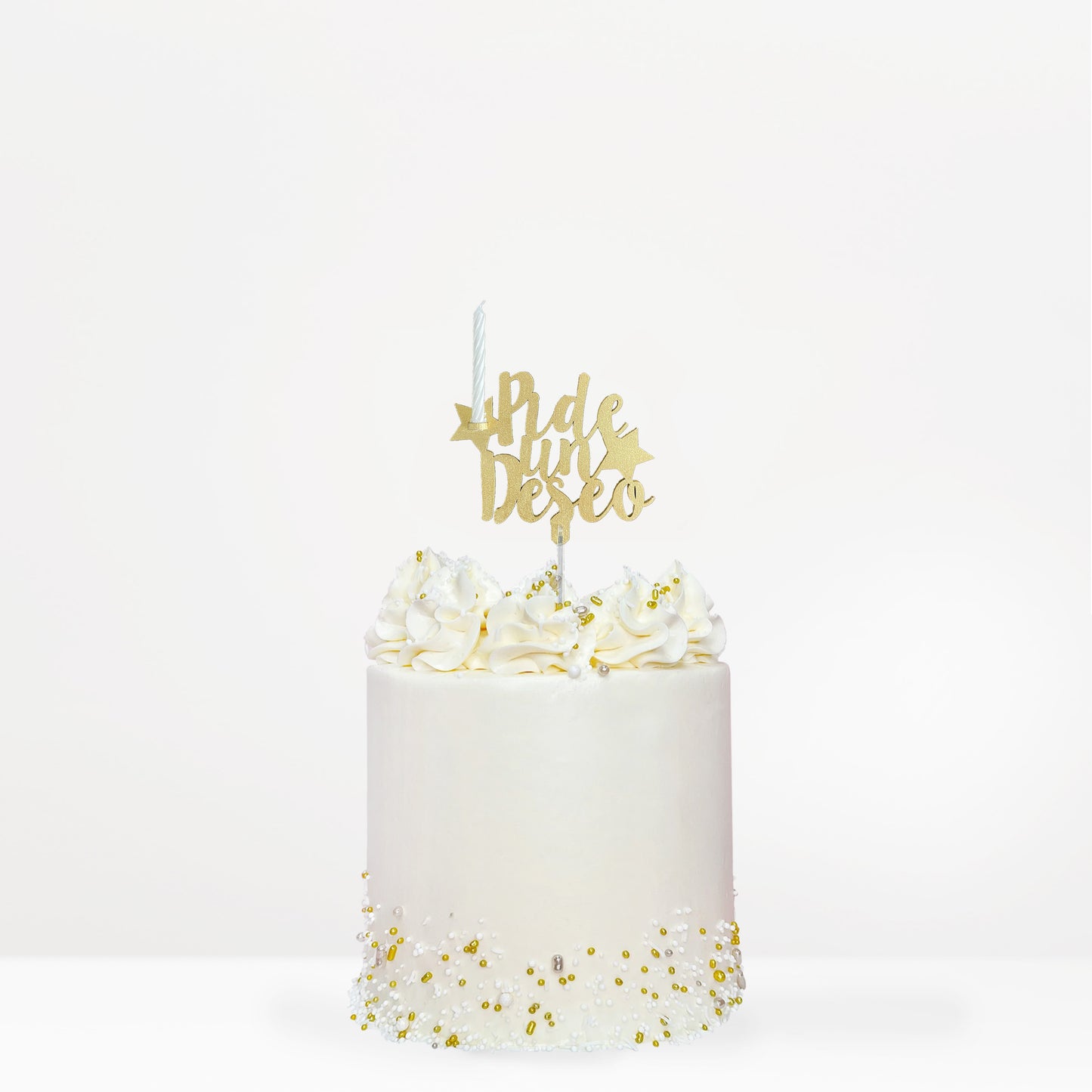 Cake Topper Make a Wish Candle