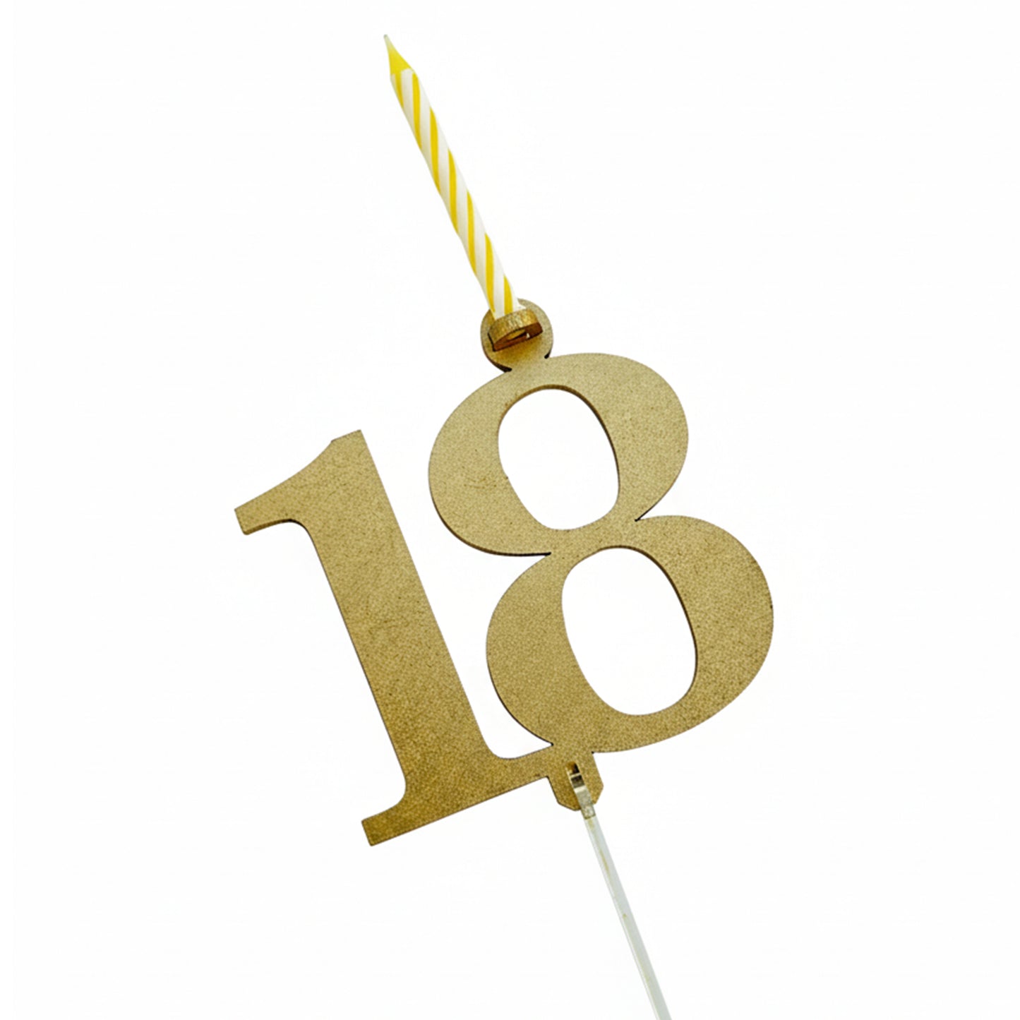 Cake Topper 18 with candle