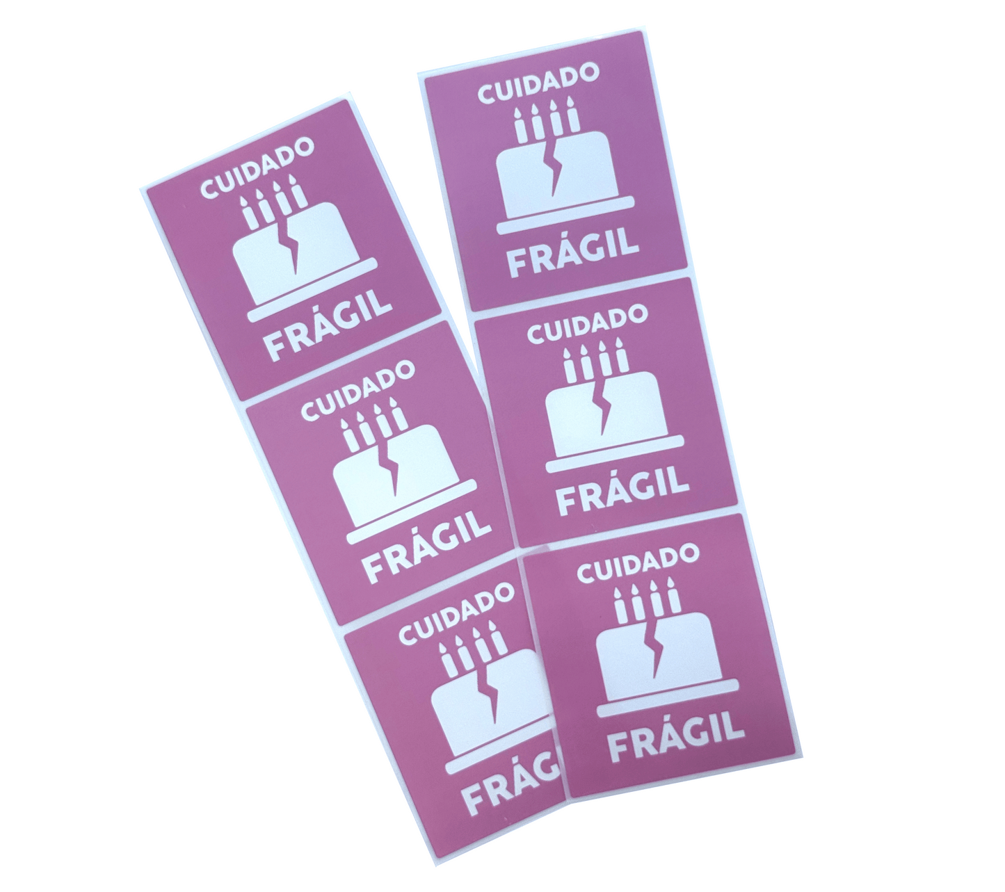 Etiquetas FRÁGIL Pastel (Paquete 100 piezas)