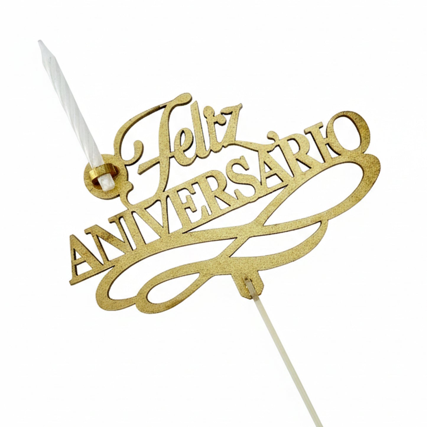 Cake Topper Happy Anniversary Candle