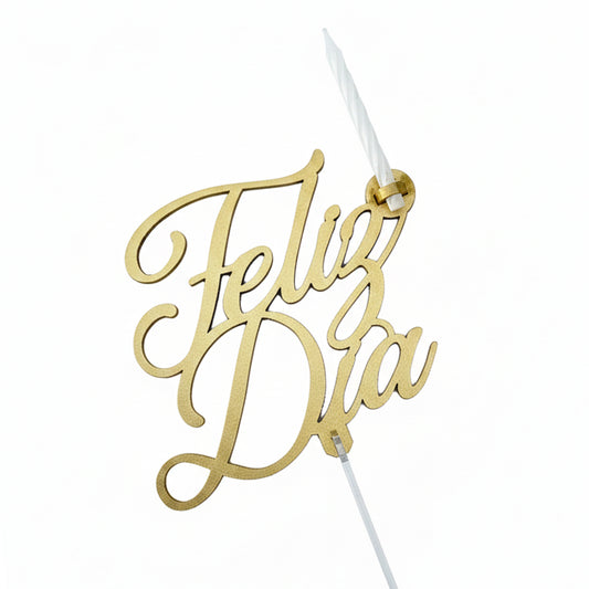 Cake Topper Make a Wish Candle