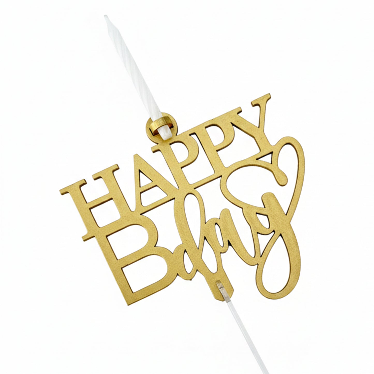 Cake Topper Happy Bday Vela