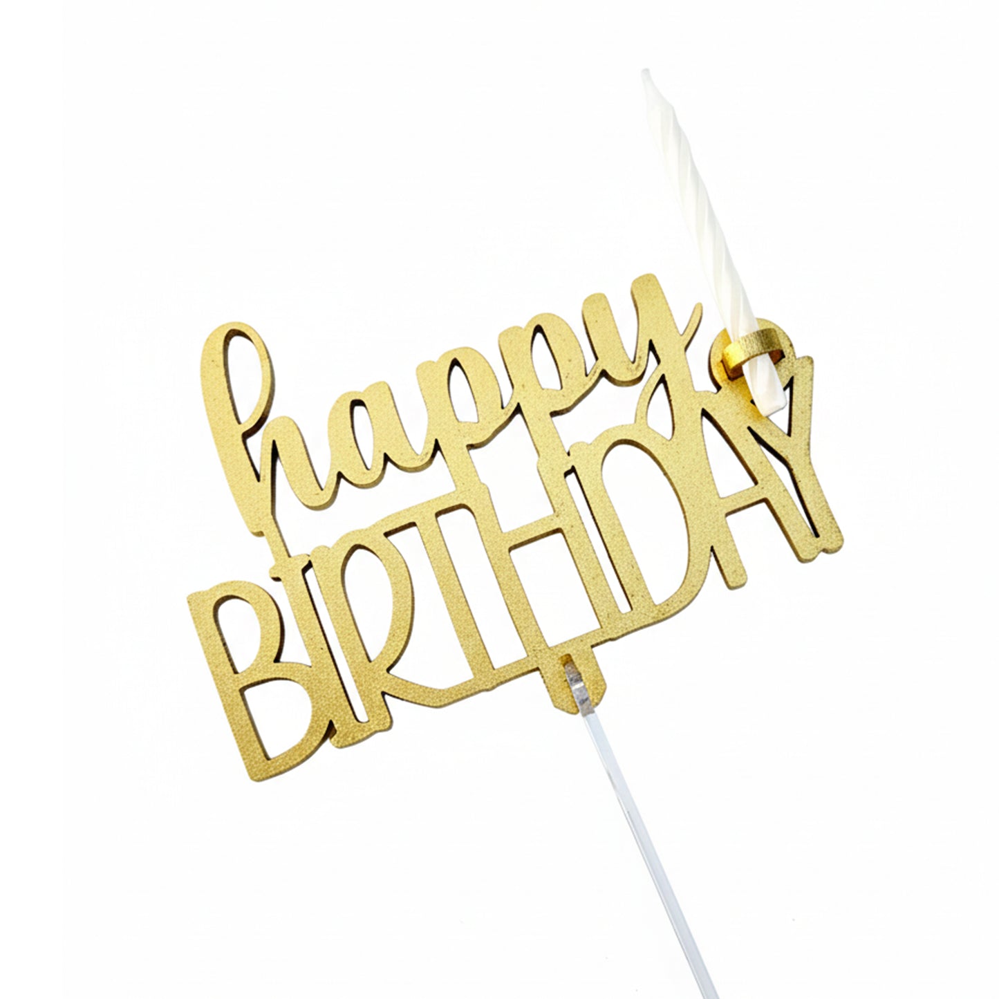 Cake Topper Happy Birthday Vela