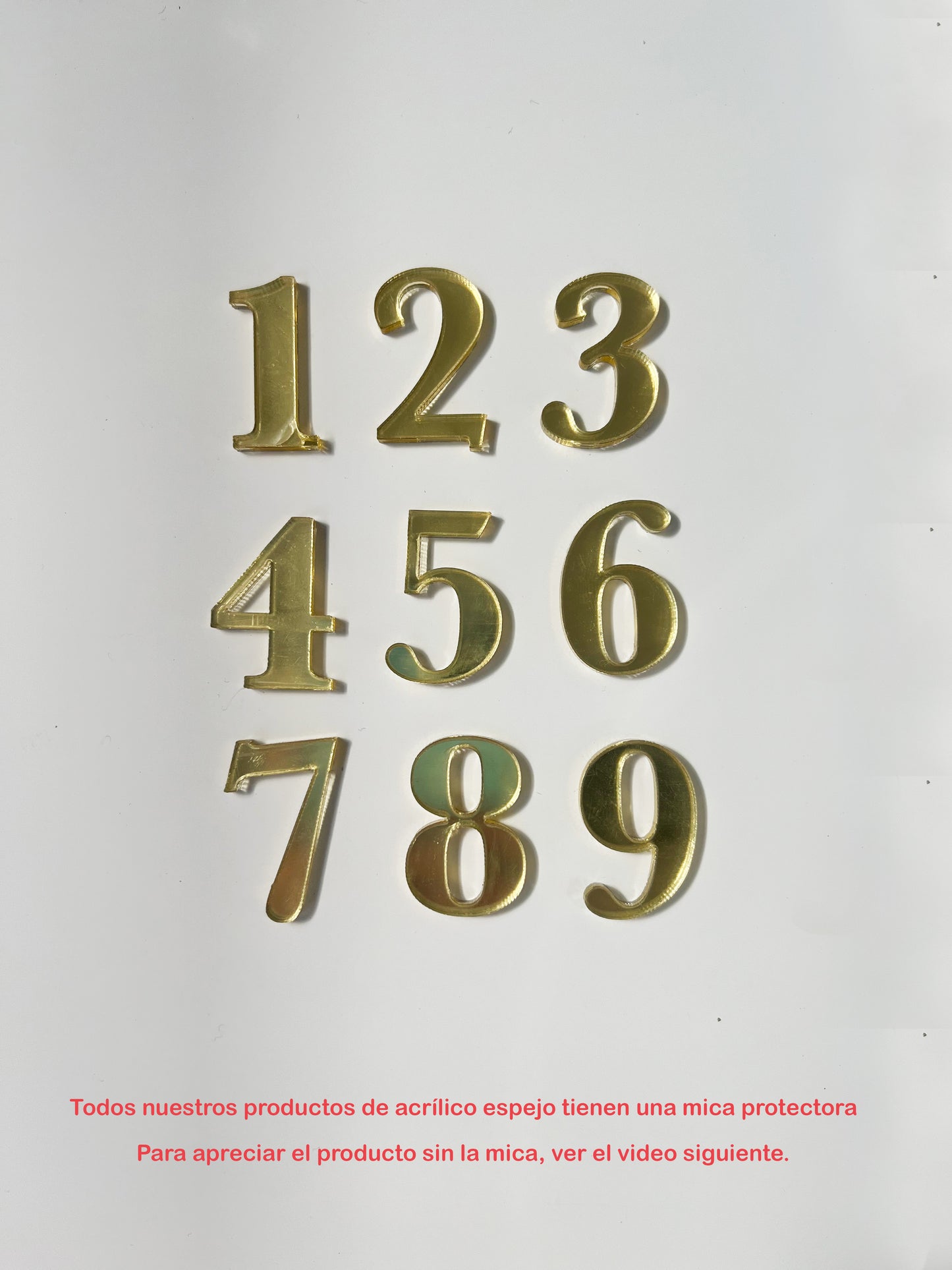 Golden Acrylic Alphabet