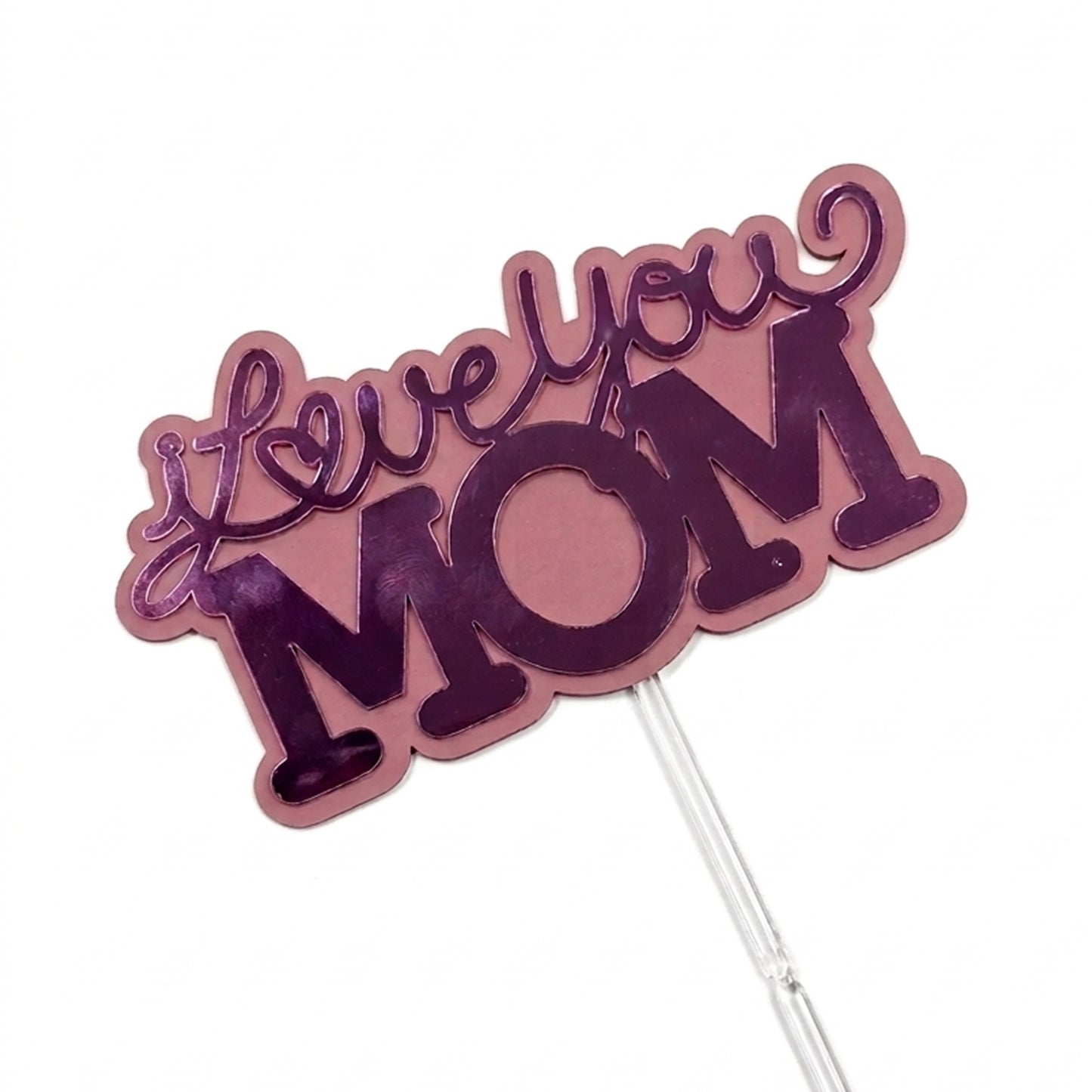 Cake Topper I love you Mom