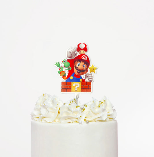 Cake Topper Mario Bros Acrylic