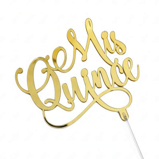 Cake Topper Happy Birthday Cursive