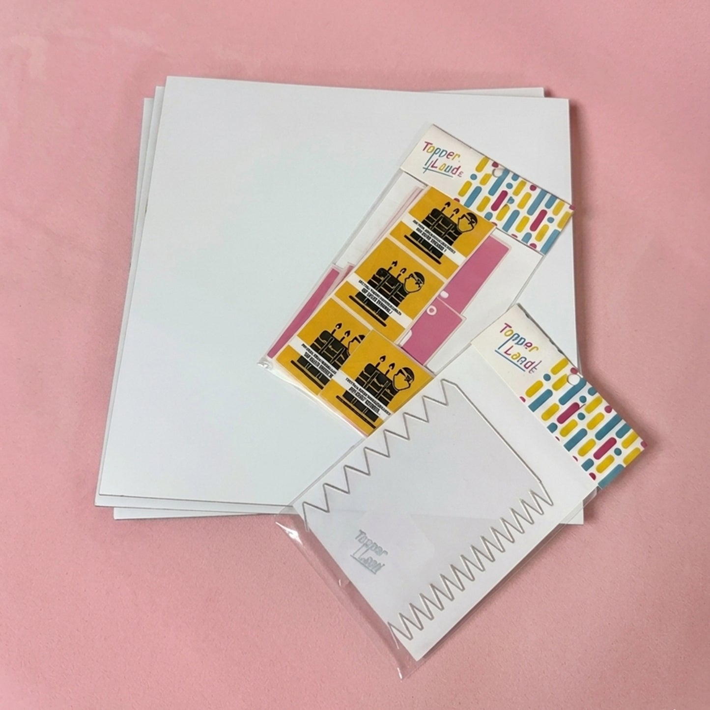 Paquete 7: 8 Bases 30 CM + Kit Etiquetas + 1 Raspa