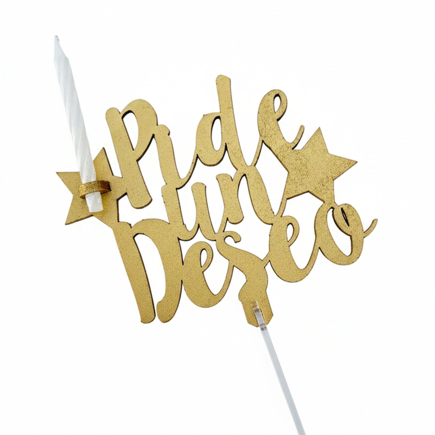 Cake Topper Make a Wish Candle