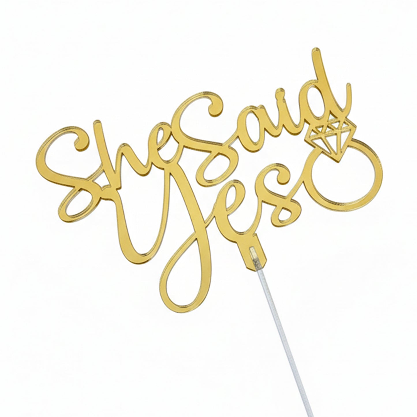 Cake Topper She Said Yes