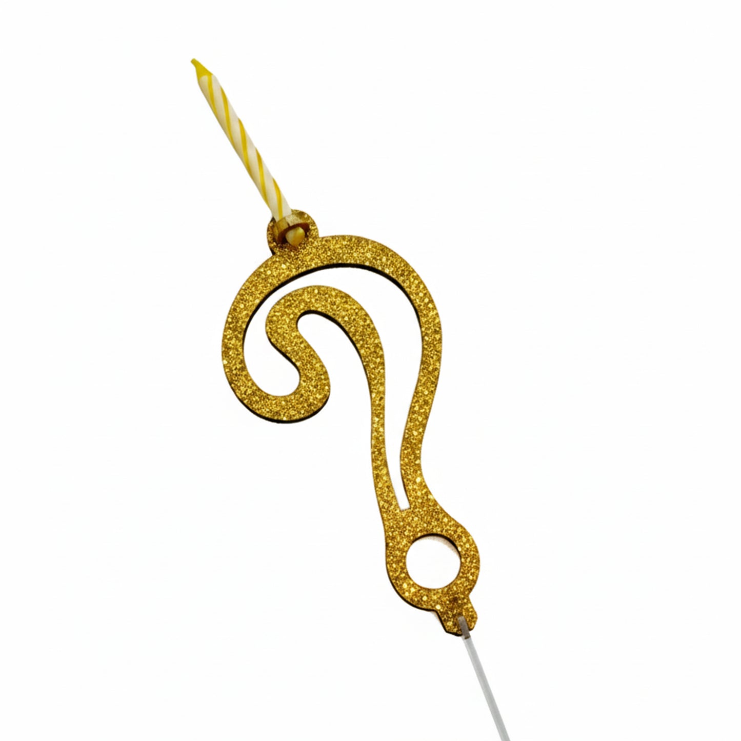 Cake topper Números Glitter Vela