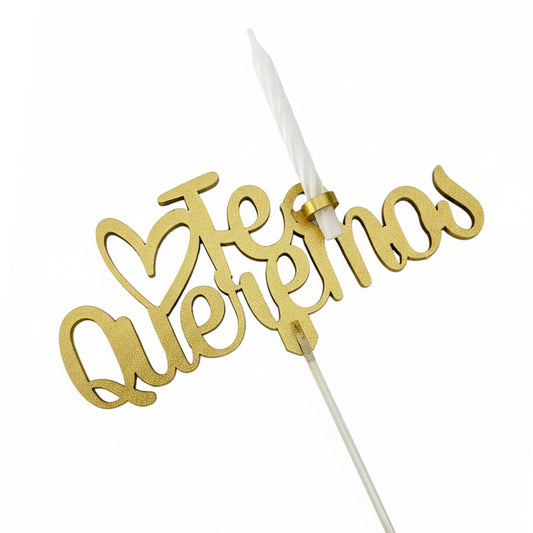 Cake Topper We Love You Candle