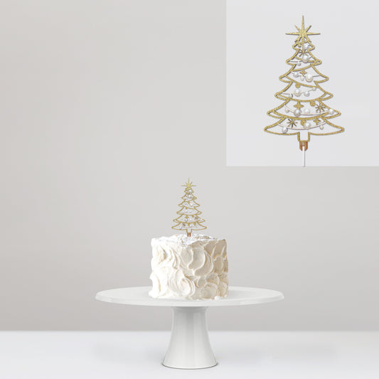 Cake Topper Christmas Tree Pearls
