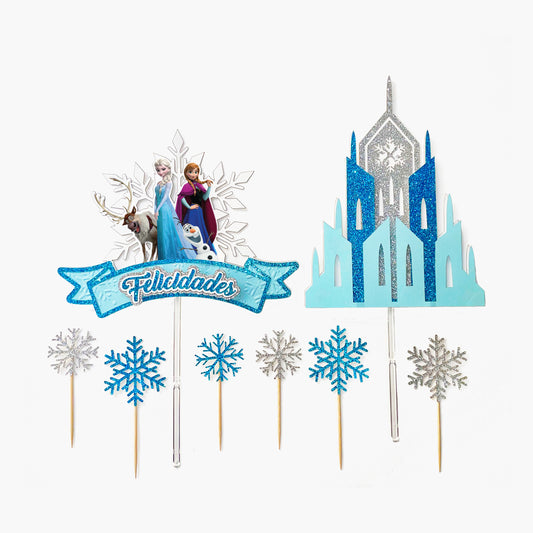 Kit caketopper + mini toppers cupcake