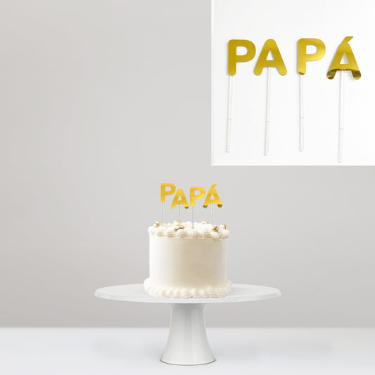 Cake Topper PAPÁ Letras
