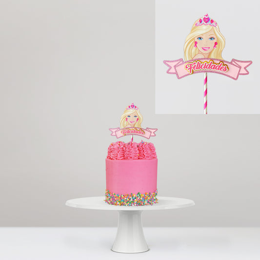 Cake Topper Barbie Congratulations