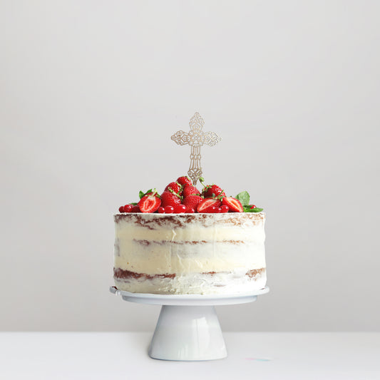 Cake Topper Baroque Cross