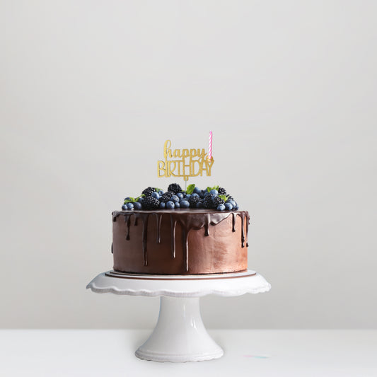 Cake Topper Happy Birthday Vela