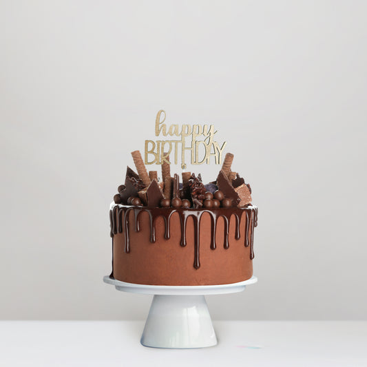 Cake Topper Happy Birthday Cool